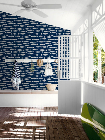 Painted Fish Wallpaper