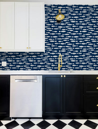 Painted Fish Wallpaper