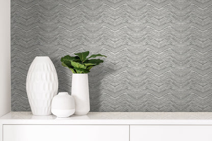 Wood Chevron Peel & Stick