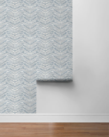 Wood Chevron Peel & Stick