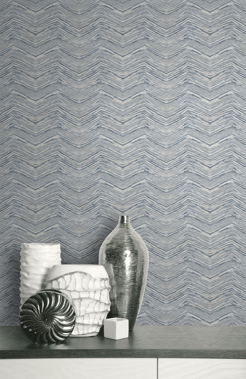 Wood Chevron Peel & Stick