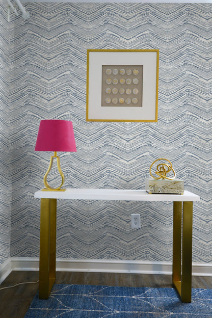 Wood Chevron Peel & Stick