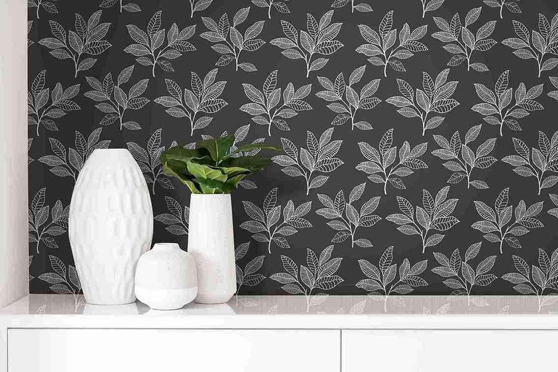 Stylized Leaves Peel & Stick
