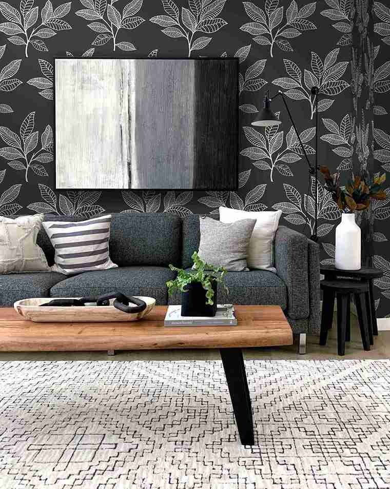 Stylized Leaves Peel & Stick