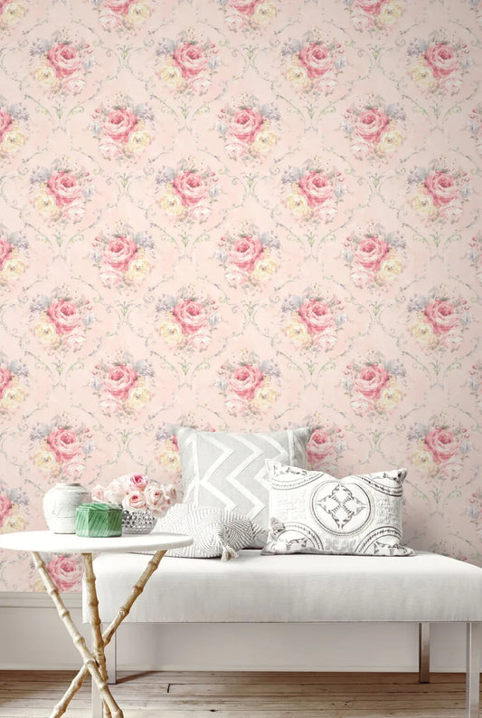 Framed Bouquet Peel & Stick - Casa Mia Wallcovering