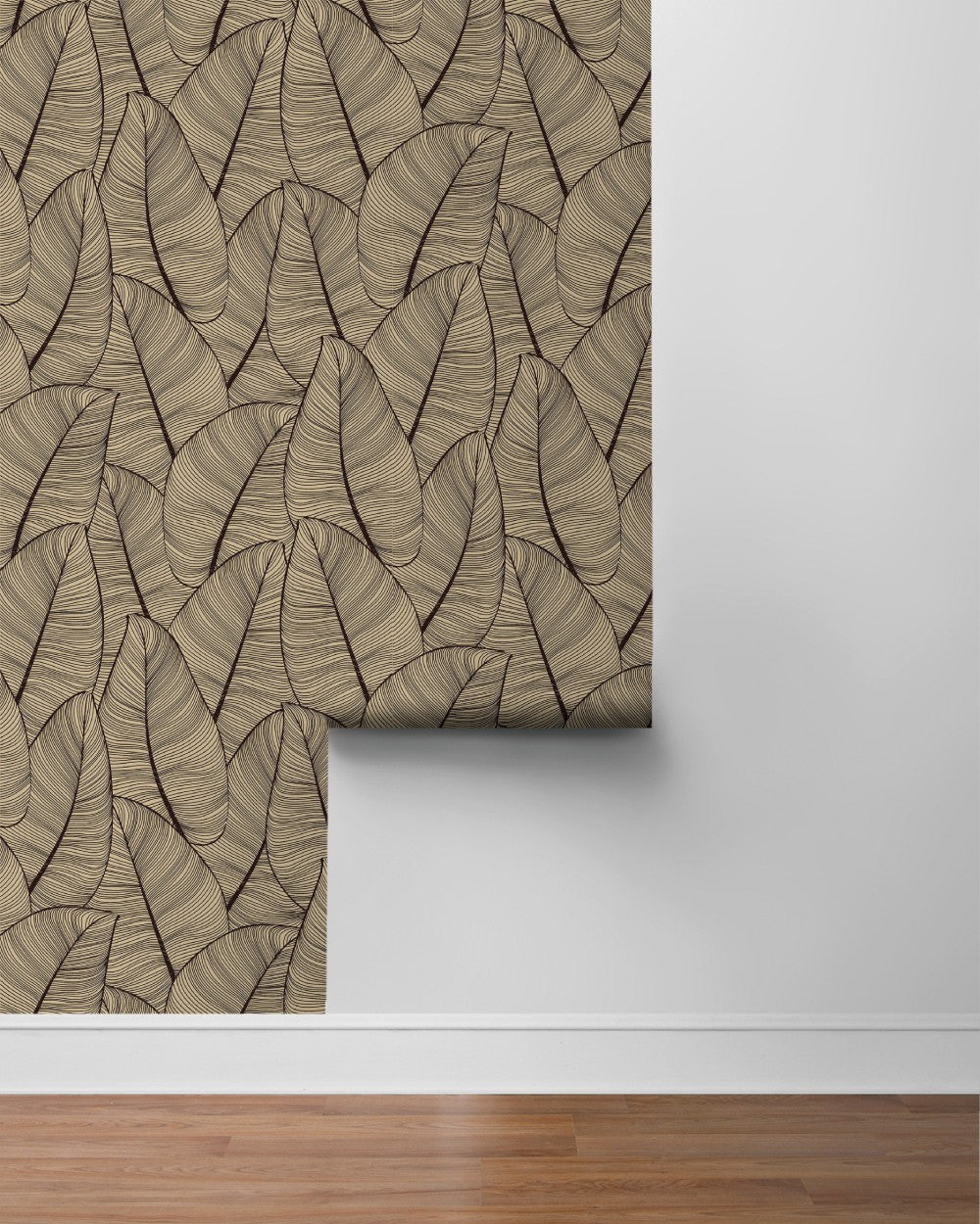 Modern Metallic Leaf Peel & Stick