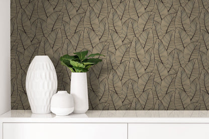 Modern Metallic Leaf Peel & Stick