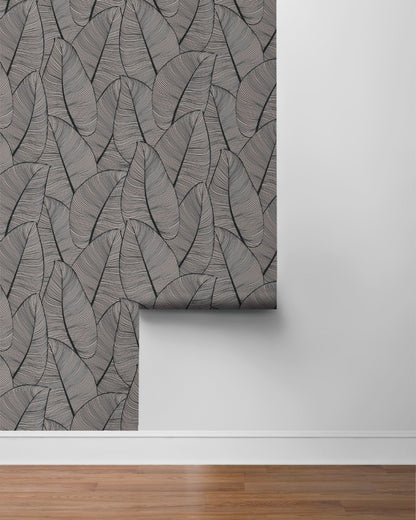 Modern Metallic Leaf Peel & Stick