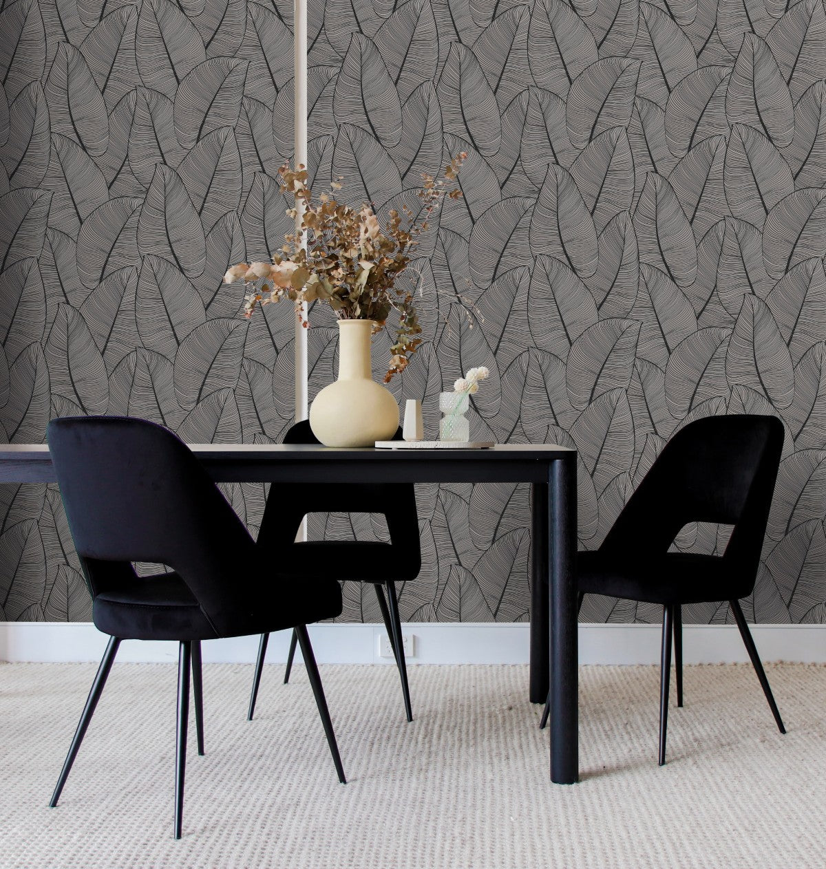 Modern Metallic Leaf Peel & Stick