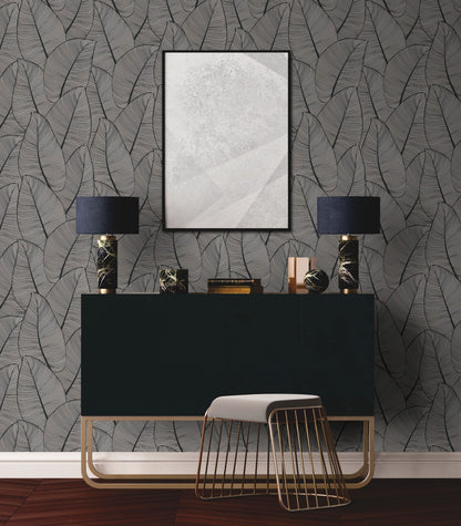 Modern Metallic Leaf Peel & Stick