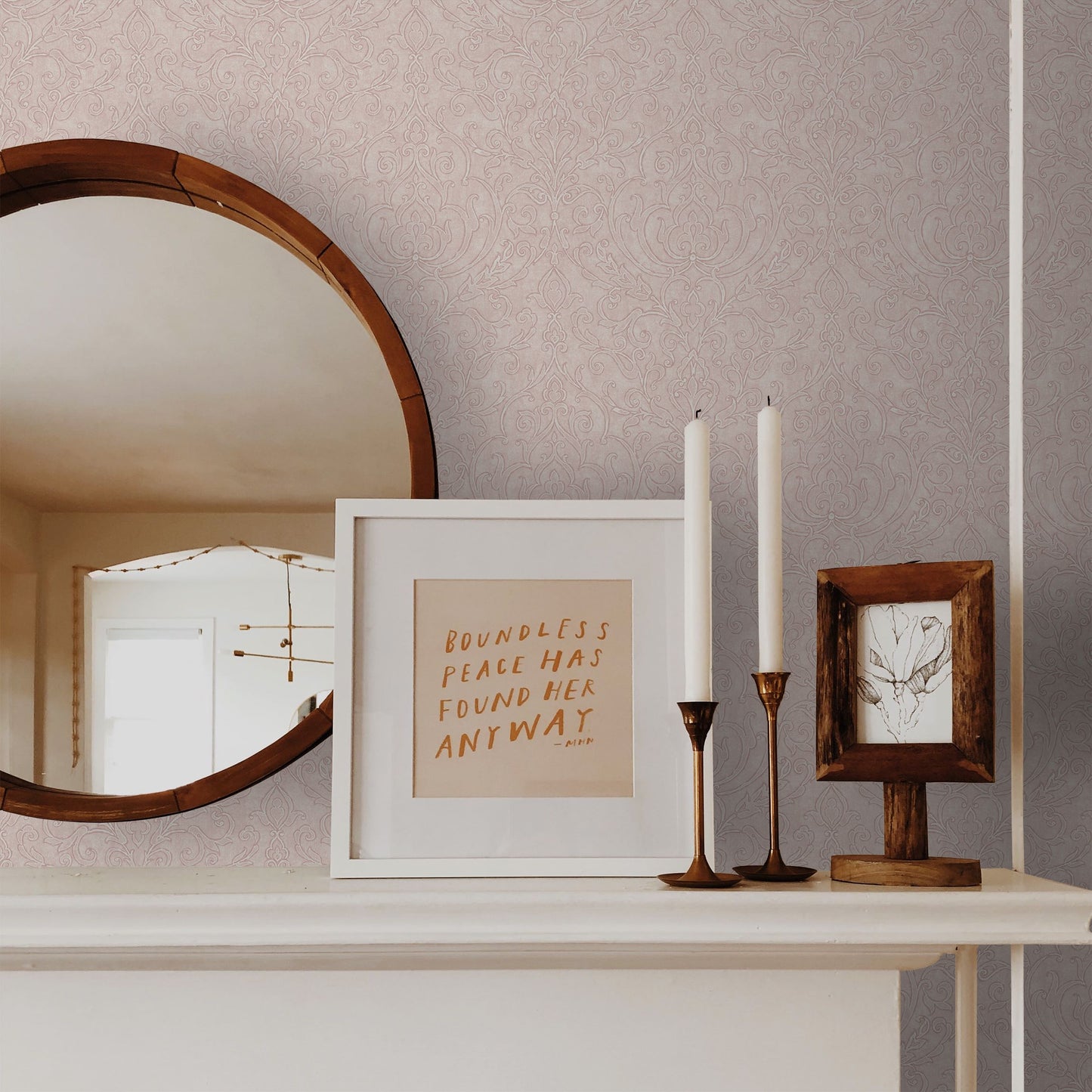 Soft Damask Wallpaper