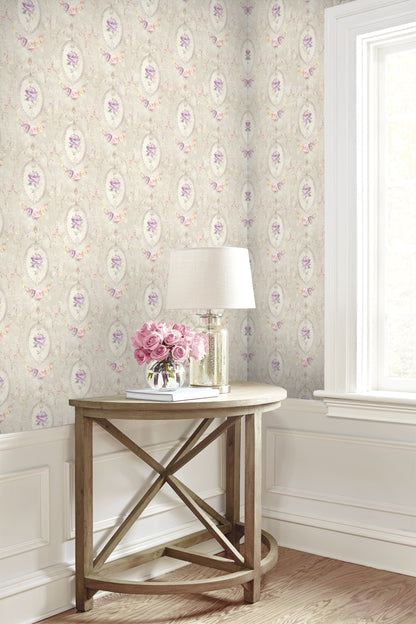 Medallion Flower Wallpaper