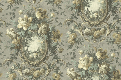 Floral Cameo Wallpaper