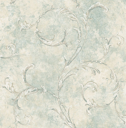 Vintage Scroll Wallpaper