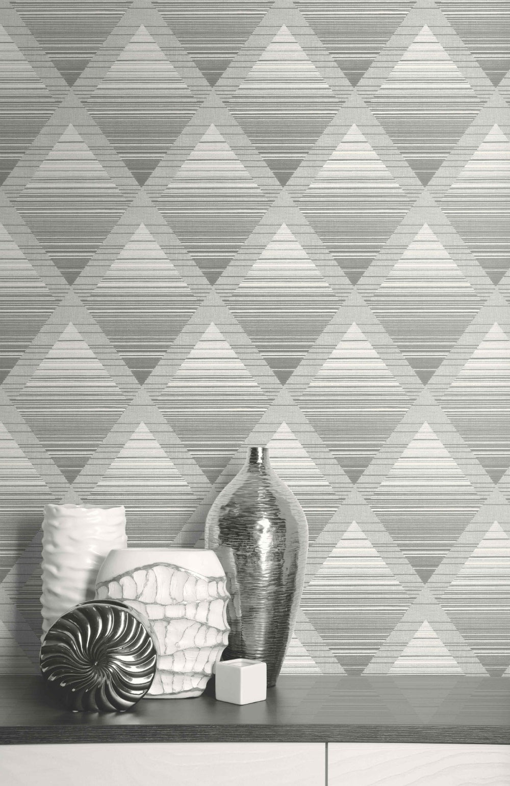 Metallic Rhombus Wallpaper