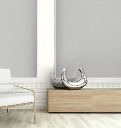 Thin  Grasscloth Effect Wallpaper