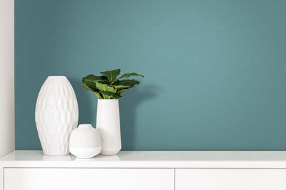 Thin  Grasscloth Effect Wallpaper