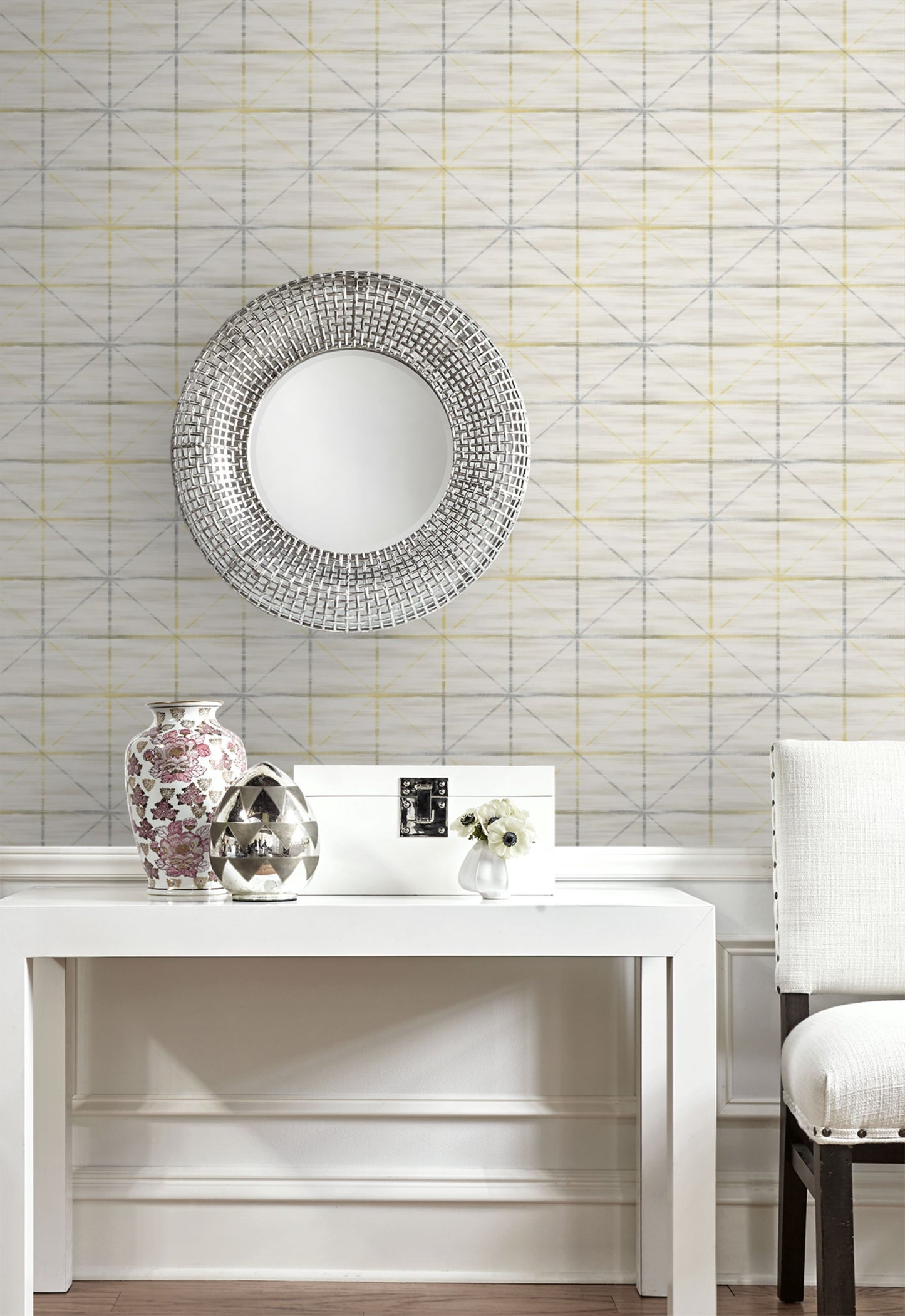 Metallic Squares Wallpaper