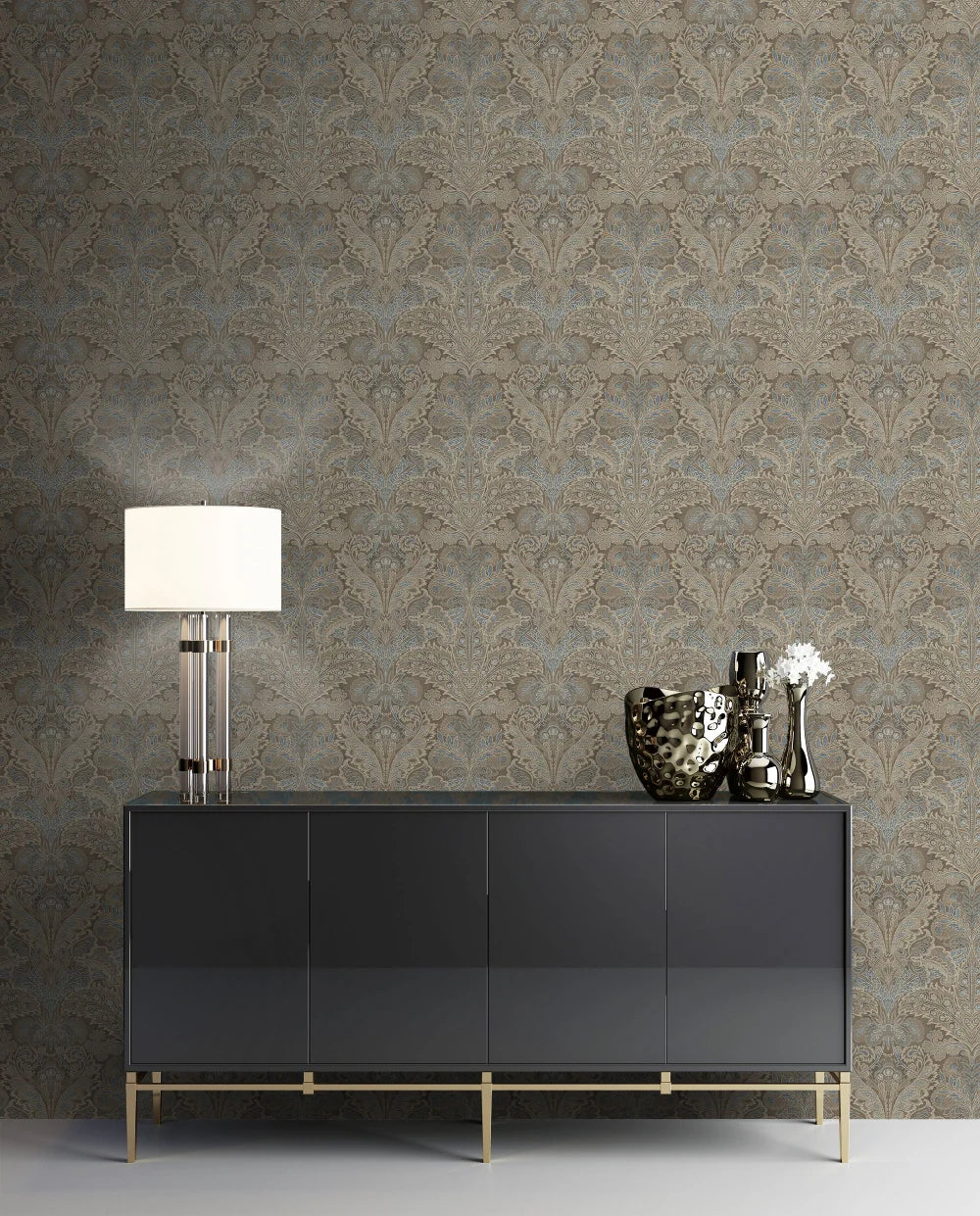 Old Damask Wallpaper