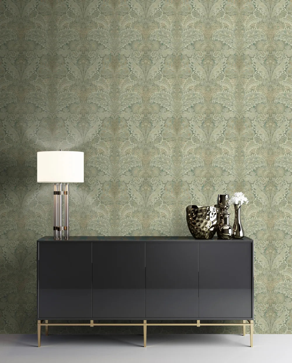 Old Damask Wallpaper