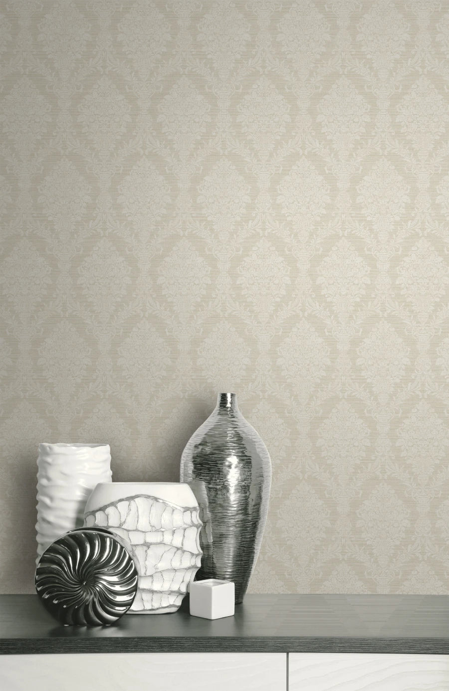 Damask Cameo Wallpaper