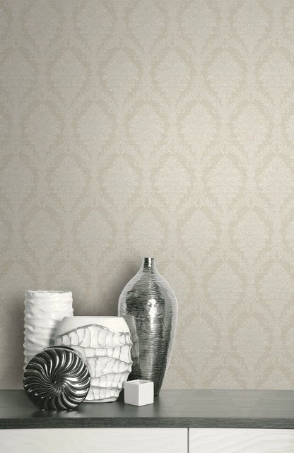 Damask Cameo Wallpaper