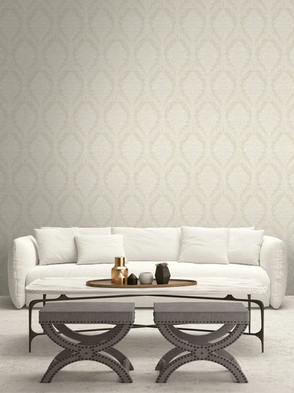 Damask Cameo Wallpaper