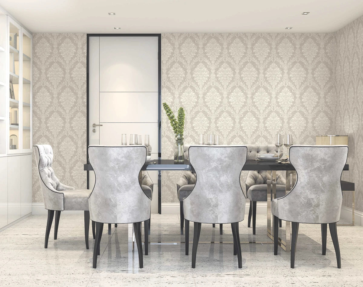 Damask Cameo Wallpaper
