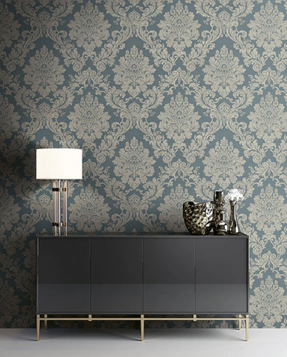 Textile Damask Wallpaper