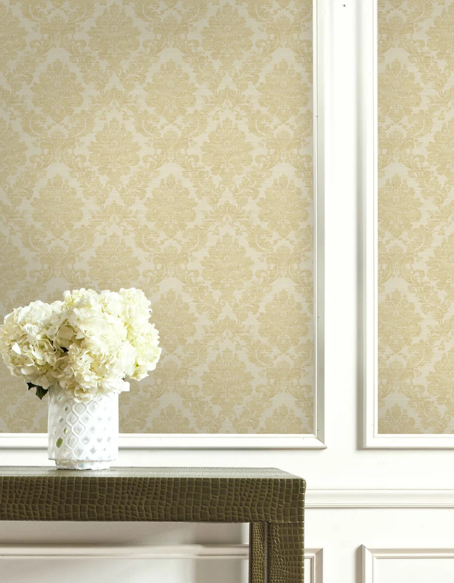 Textile Damask Wallpaper