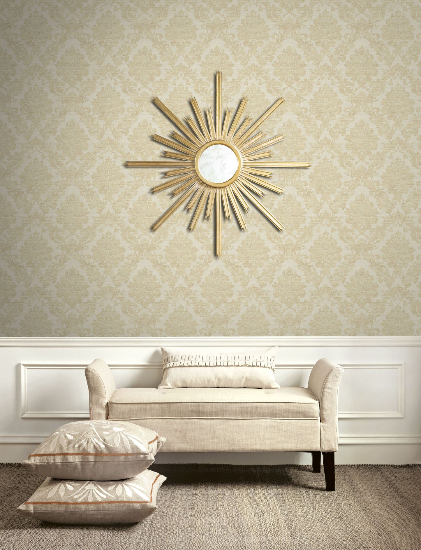 Textile Damask Wallpaper