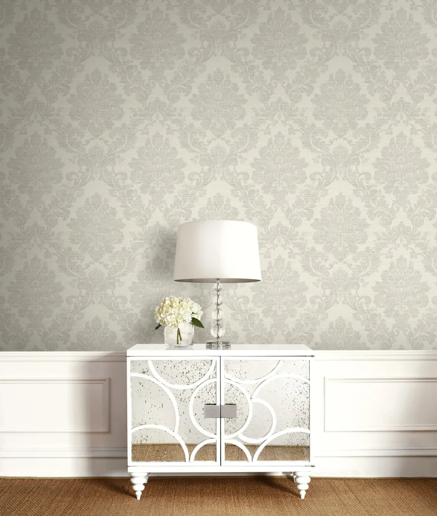 Textile Damask Wallpaper
