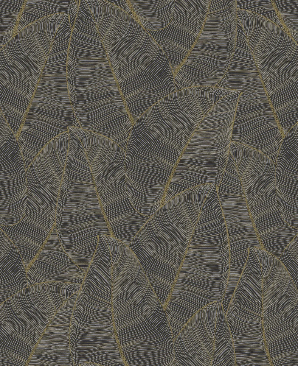 Metallic Leaf Wallpaper