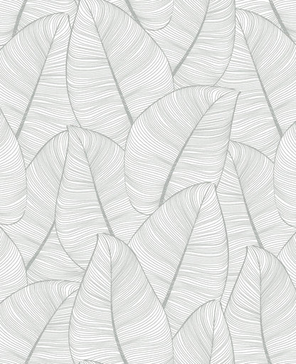 Metallic Leaf Wallpaper