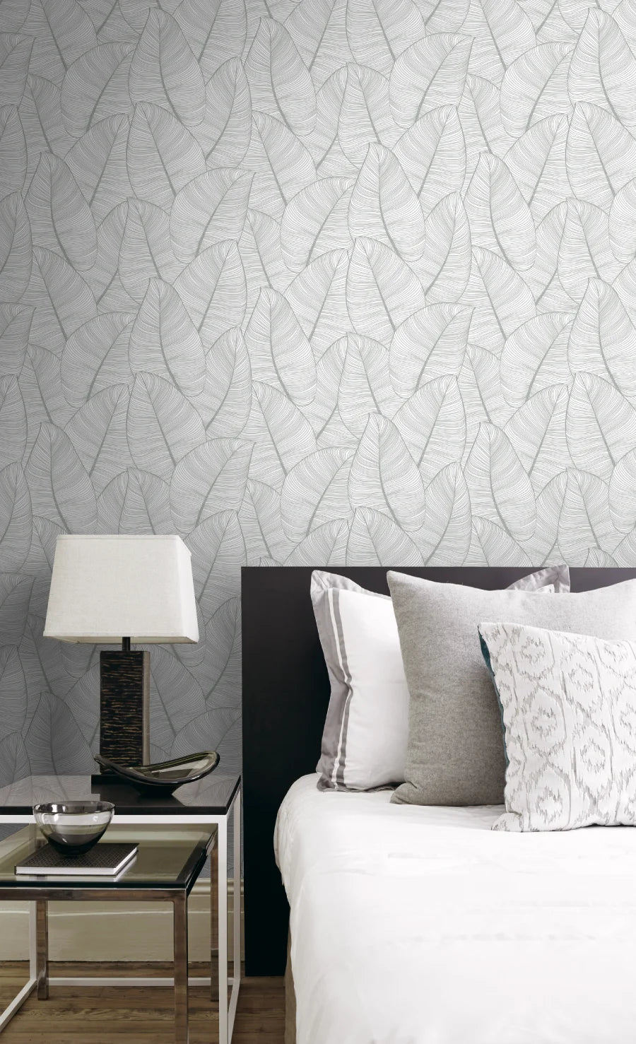 Metallic Leaf Wallpaper