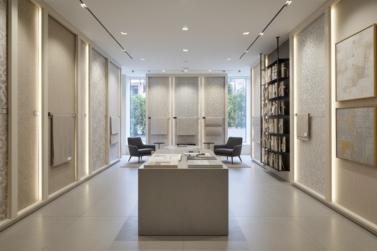wallcovering elegant showroom