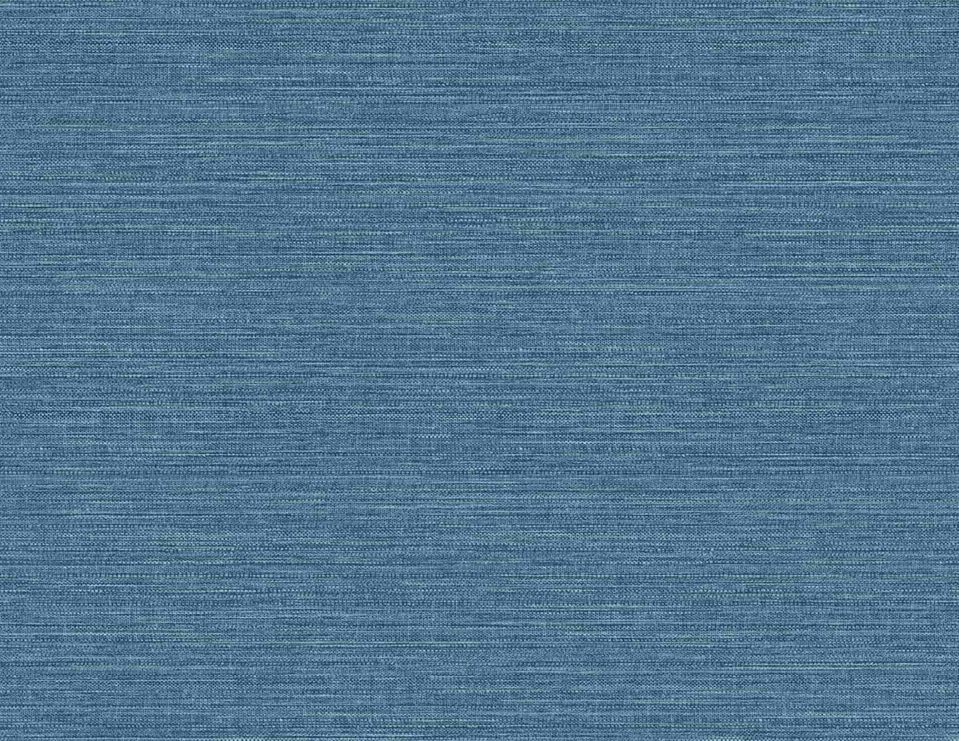 Bleu Grasscloth Effect Imitation Wallpaper close-up.
