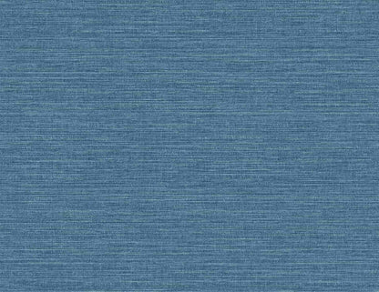 Bleu Grasscloth Effect Imitation Wallpaper close-up.
