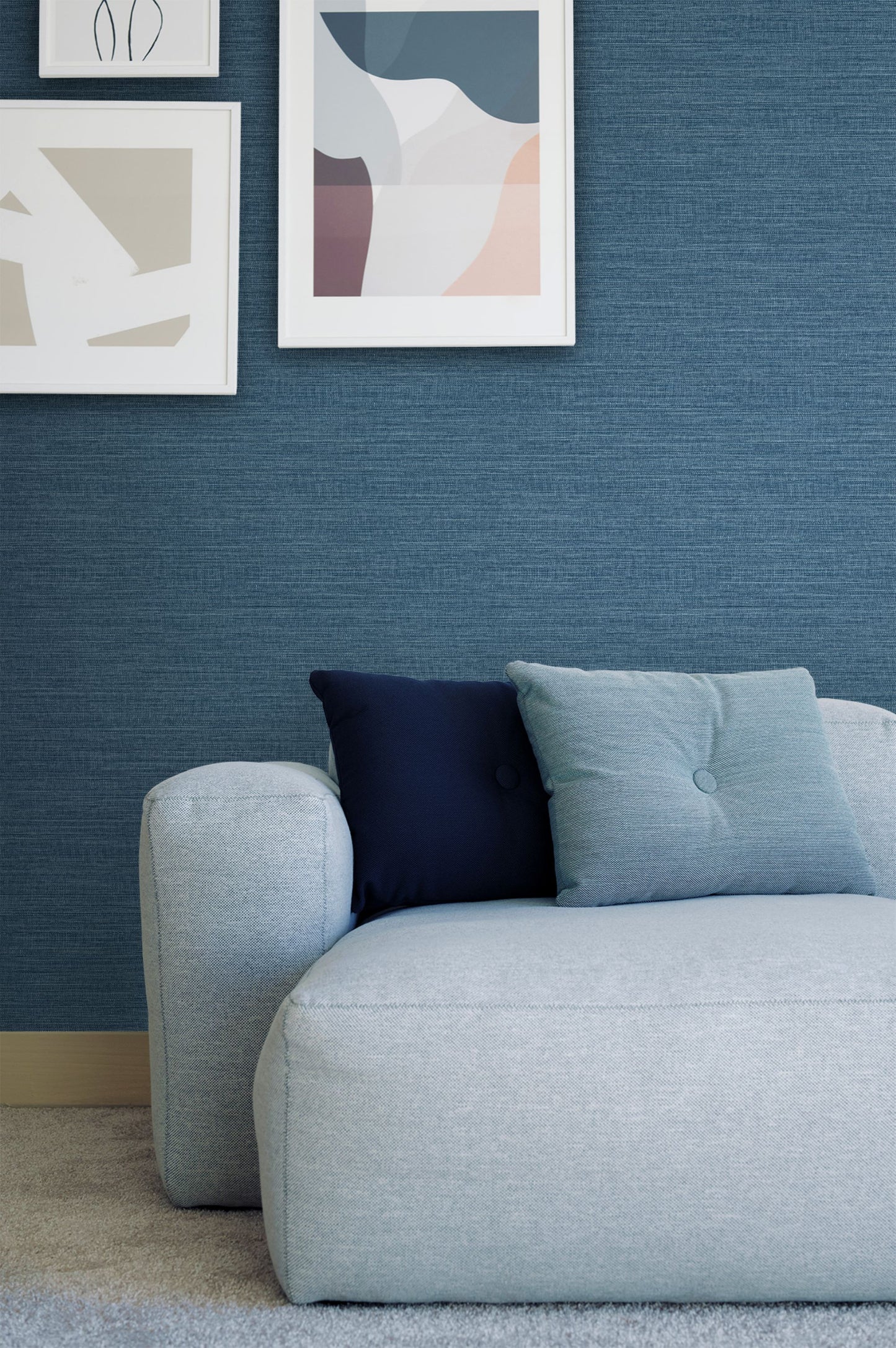 Grasscloth Effect Imitation Wallpaper