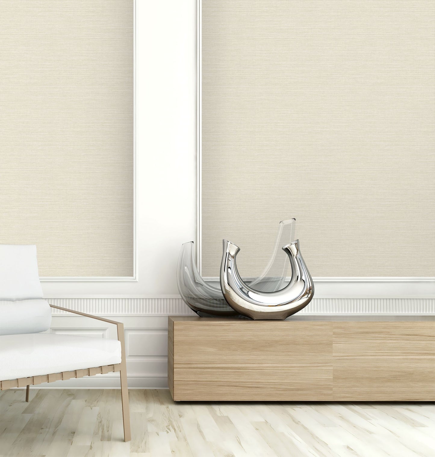 Grasscloth Effect Imitation Wallpaper