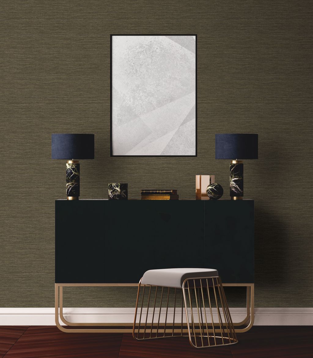Grasscloth Effect Imitation Wallpaper