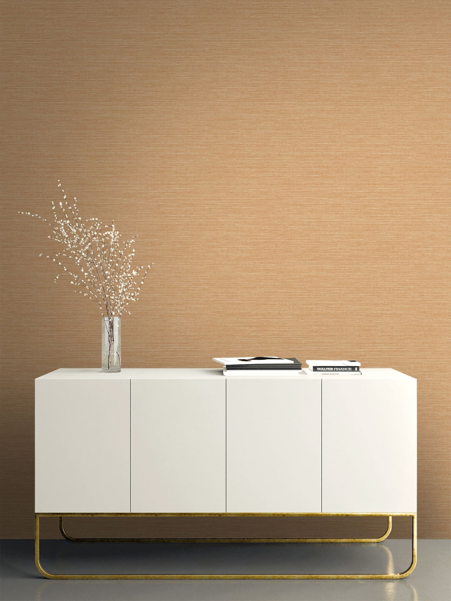 Grasscloth Effect Imitation Wallpaper