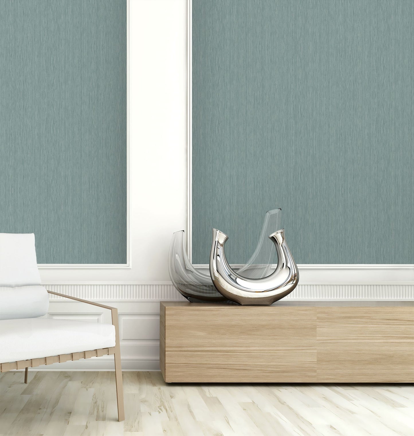 Textile Effect Vertical Wallpaper