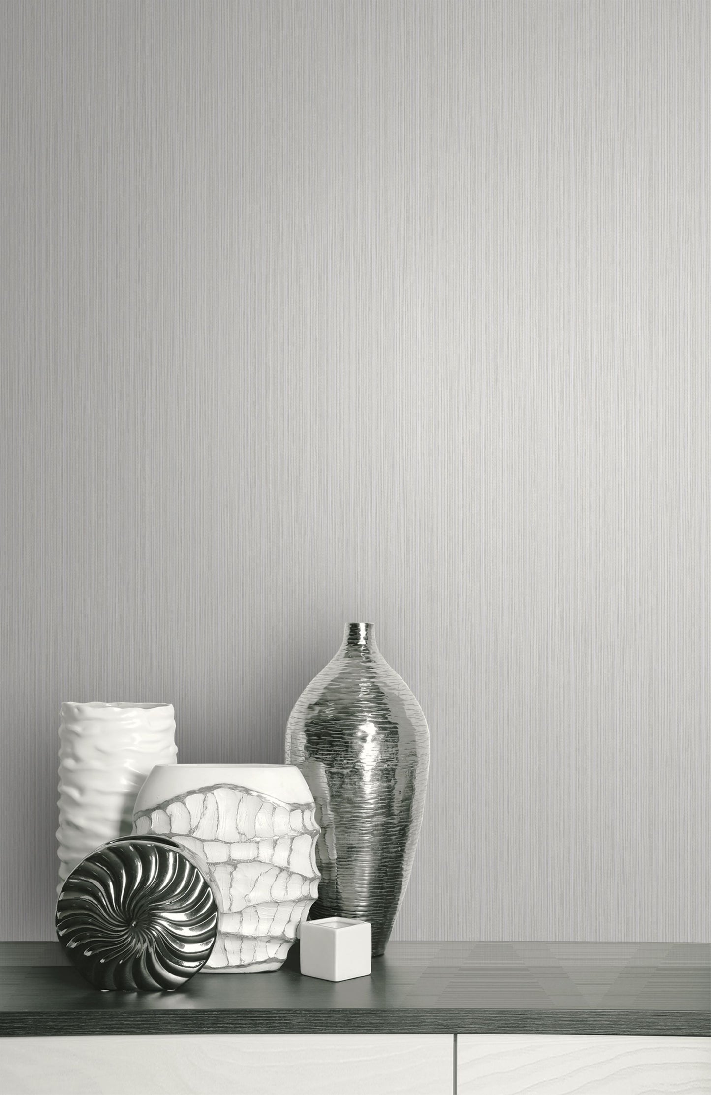 Textile Effect Vertical Wallpaper