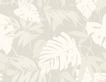 Rainforest Leaves Grasscloth & Naturals