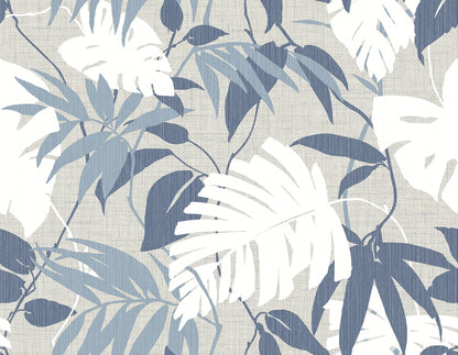 Rainforest Leaves Grasscloth & Naturals